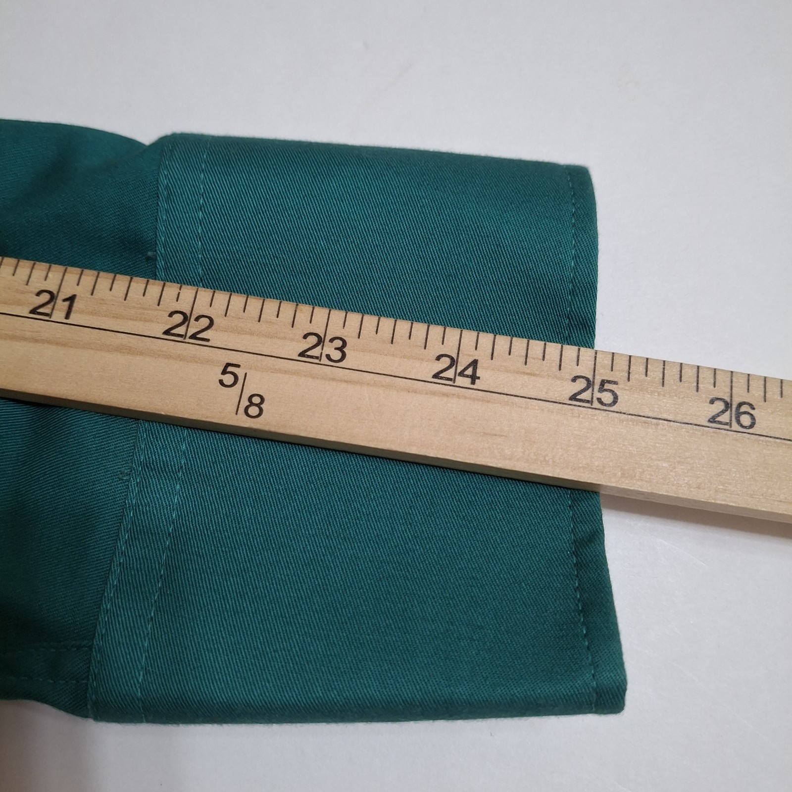 Vtg GoldenWest by Panhandle Slim Shirt Mens 17 x 35 Green Western Made In UsA