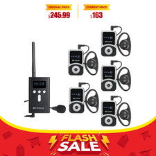 RETEKESS T130S-T131S Wireless Tour Guide System Audio for Church Service Tour