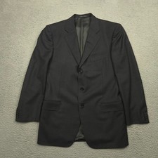 Ermenegildo Zegna Traveller Wool Blazer Black Tailored Classic Luxury 56 IT Suit