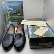 SAS Womens Simple Slip On Loafer Tripad Comfort Pearl Blue 8M With Box 8 M