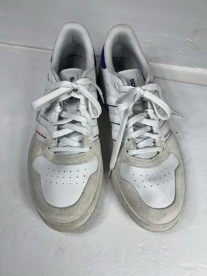 Adidas BREAKNET PLUS Athletic Sneakers Casual Shoes White Blue Men's 11