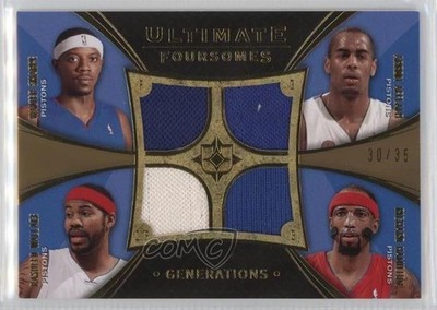 2008 Ultimate Collection 30/35 Walter Sharpe Arron Afflalo Rasheed Wallace 2b6