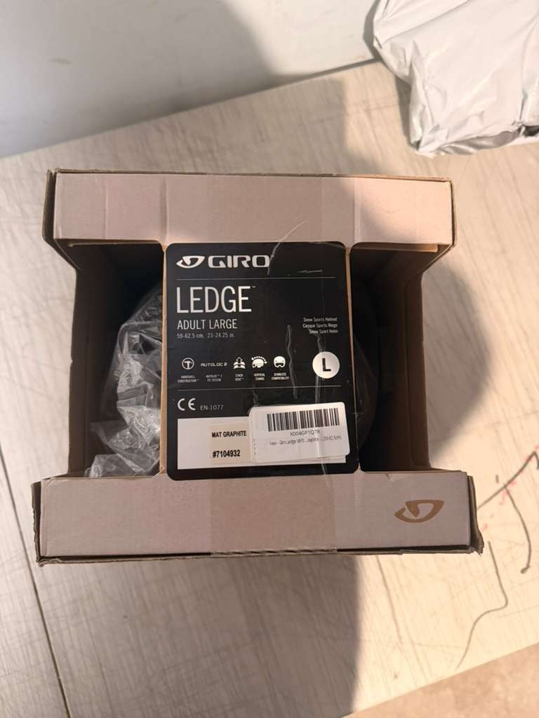 Casco de nieve Giro Ledge MIPS mate grafito tamaño grande esquí snowboard