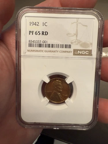 1942 Proof Cent NGC PR65 RD
