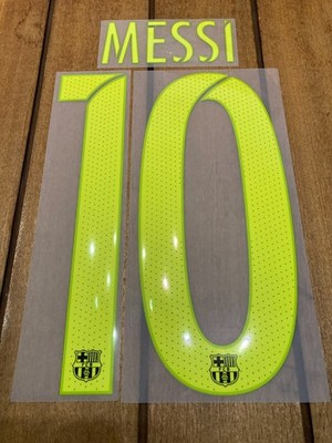 Offizielles Barcelona Namensset Messi - Namensset für 16/17 Trikot - Fan Version