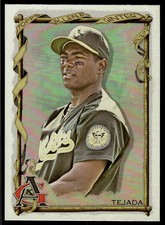 Miguel Tejada 2023 Topps Allen & Ginter #340 Silver Portrait Athletics Baseball
