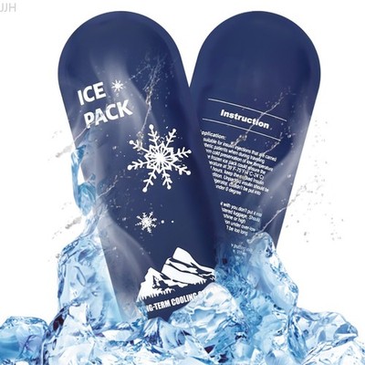 Reusable Flexible Gel Ice Pack Cold Compress for Injury Pain Relief Swelling