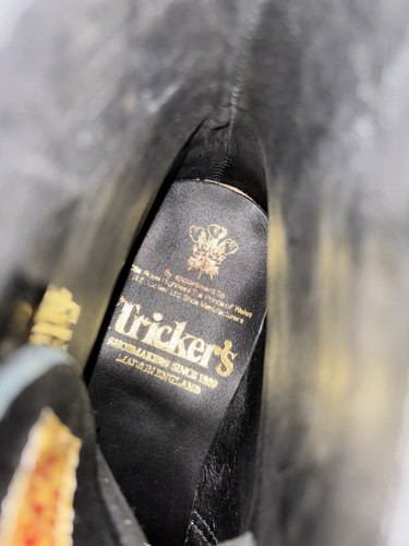 Trickers M7655 Black Leather Brogue Wingtip Country Boots Size 5 New 288 - 第 10/13 張圖片