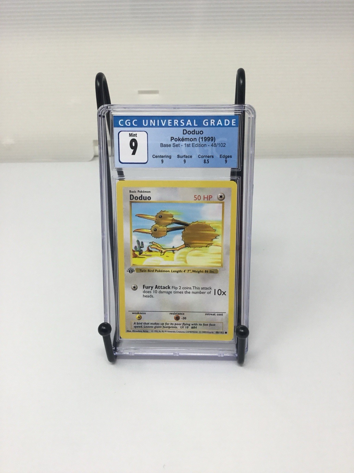 Doduo 48/102 Pokémon 1999 Base 1st Edition Shadowless CGC 9 C