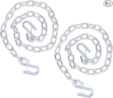 1/4" X 54" Grade 30 Steel Boat Trailer Safety Chain with Spring Clip 1/4" X 54"