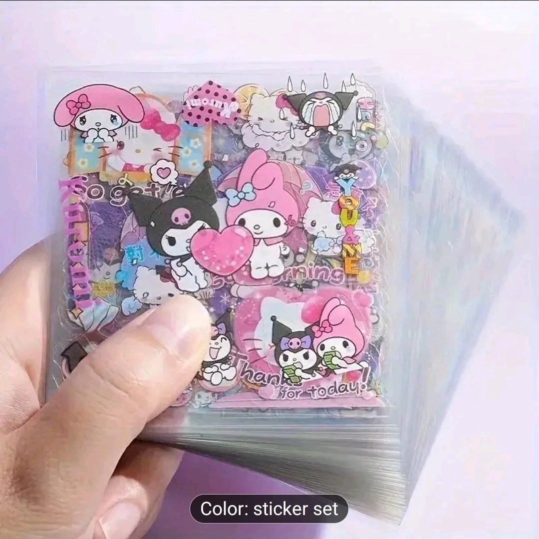 Pegatinas Hello Kitty and Friends, Juego de 10 hojas, Sanrio, Lindo, Kawaii, Anime