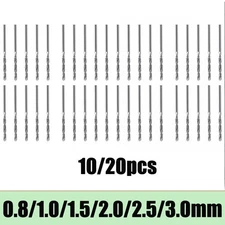 10/20pcs Diamond Coated Tipped Twist Drill Bit For Glass Jewelry Stone Tile NEW