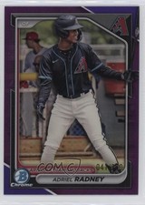 2024 Bowman Draft Chrome Purple Refractor 41/250 Adriel Radney #BDC-136 19zn