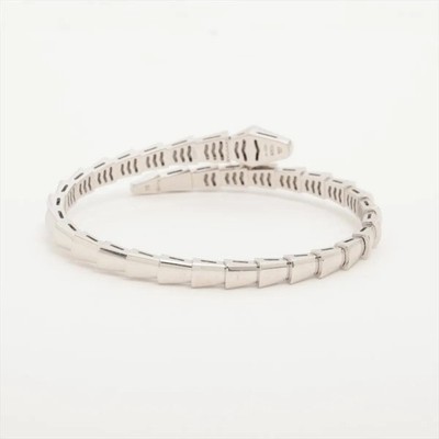 Bvlgari Serpenti Viper 18K White Gold & Diamond Bracelet