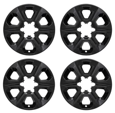 2014-2024 Toyota 4Runner SR5 # IMP-413BLKN + LOGO'S 17" Gloss Black Wheel Skins
