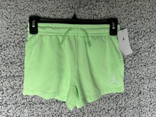 Nike Air Jordan Essentials Shorts Vapor Green 45A771-E2E Youth Girl's Sz Med NEW