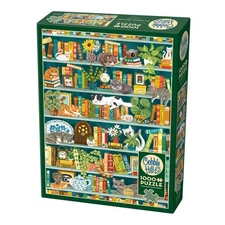 Cobble Hill  -  The Purrfect Bookshelf -  Puzzle 1000 pieces  NEW