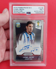 2014 Lionel Messi Auto Panini Prizm World Cup Card Signed PSA Graded Soccer Rare