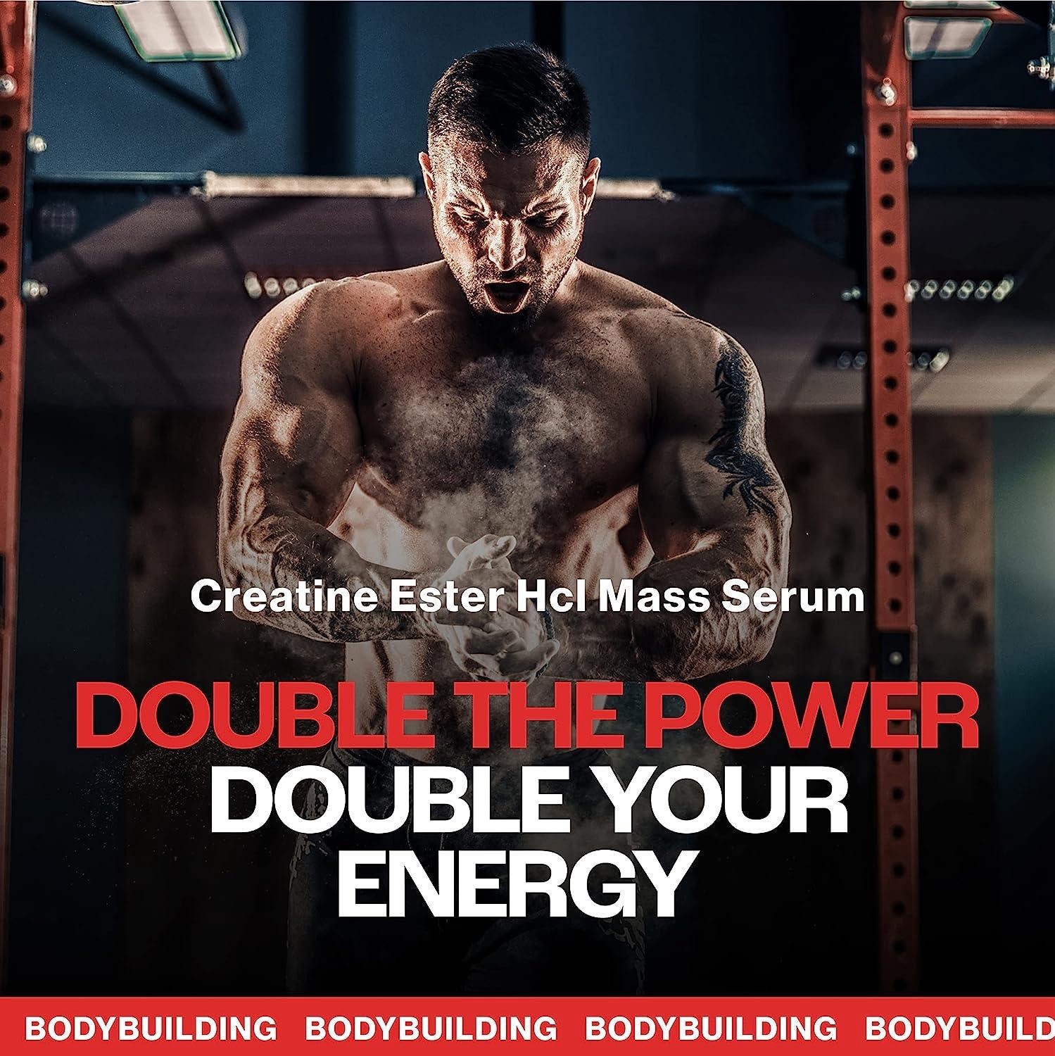 2 PACK - MMUSA Creatine Ester HCL Mass Serum STRAWBERRY 5.1oz / EXP: 12/2026