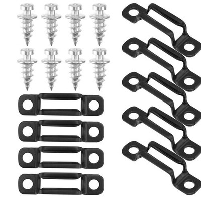 50 Sets Durable Manganese Steel Furniture Connectors Black for Cabinet Use
