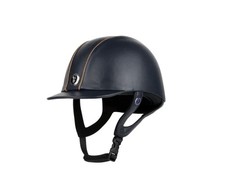 🆕 Gatehouse Jeunesse Navy Leather Riding Hat Size 52cm