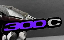 2PC(pair)300CEmblem Fender Badges Purple/Mblack onBlack Aggressive Custom Design