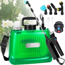 Electric Garden Sprayer, Upgraded 2 Gallon Battery Powered Sprayer with 3 Adjust