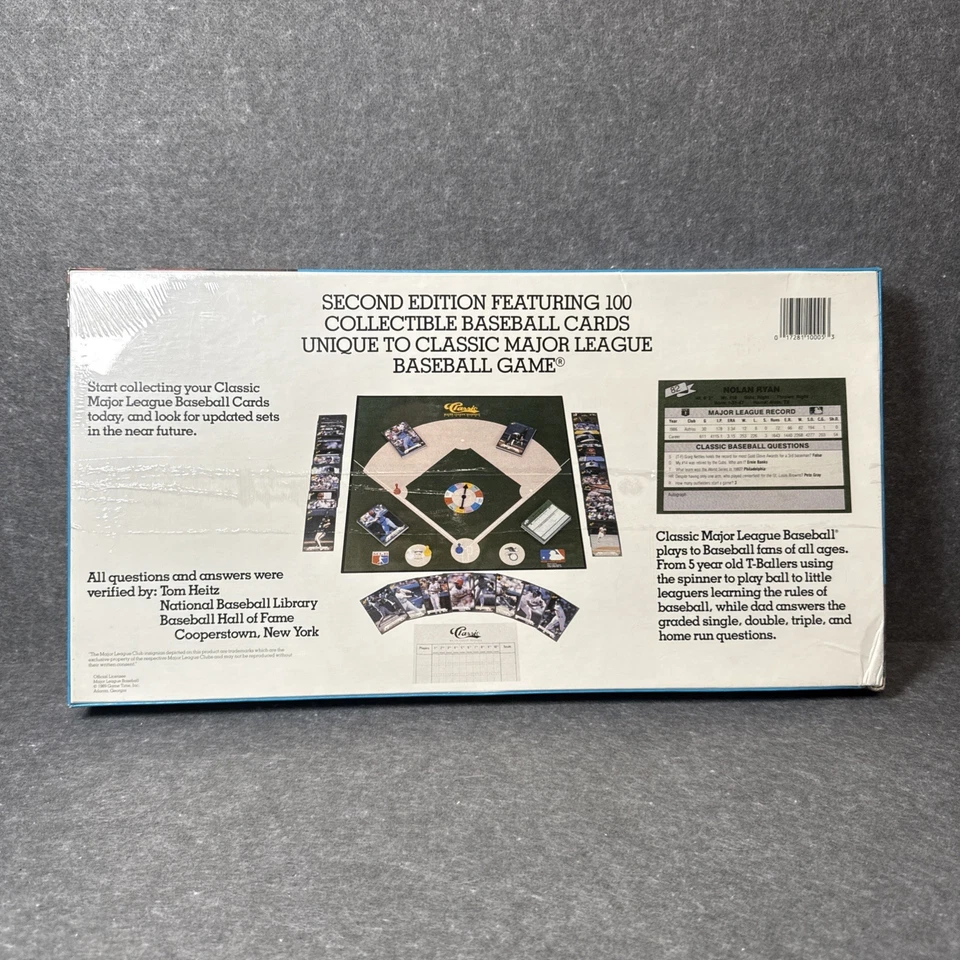 CLASSIC 1989 Major League Baseball MLB Board Game 2nd Edition w/ 100 Cards NEW - Image 2 of 4