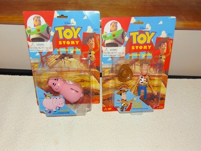 Toy Story Quick-Draw Woody & Hamm Actionfiguren Disney Pixar Brandneu Thinkway