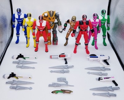 Power Rangers Time Force 5  Time Force Rangers & Frax + Cyclobot  (Complete)