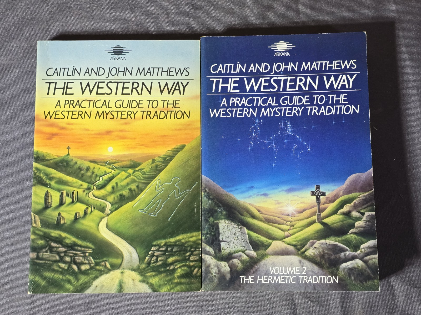 The Western Way Volumes 1 & 2 by Caitlin & John Matthews PB 1st Edition Books