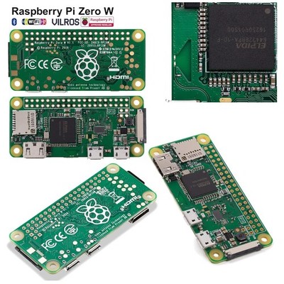 Raspberry Pi Zero W Set - Clear Case & Power Adapter