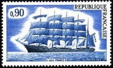 France Yvert Num 1762 ** Voiliers  1973