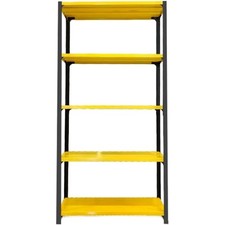 Lagerregal Wandmontage Gelb 900kg Metall Regal Garage Keller