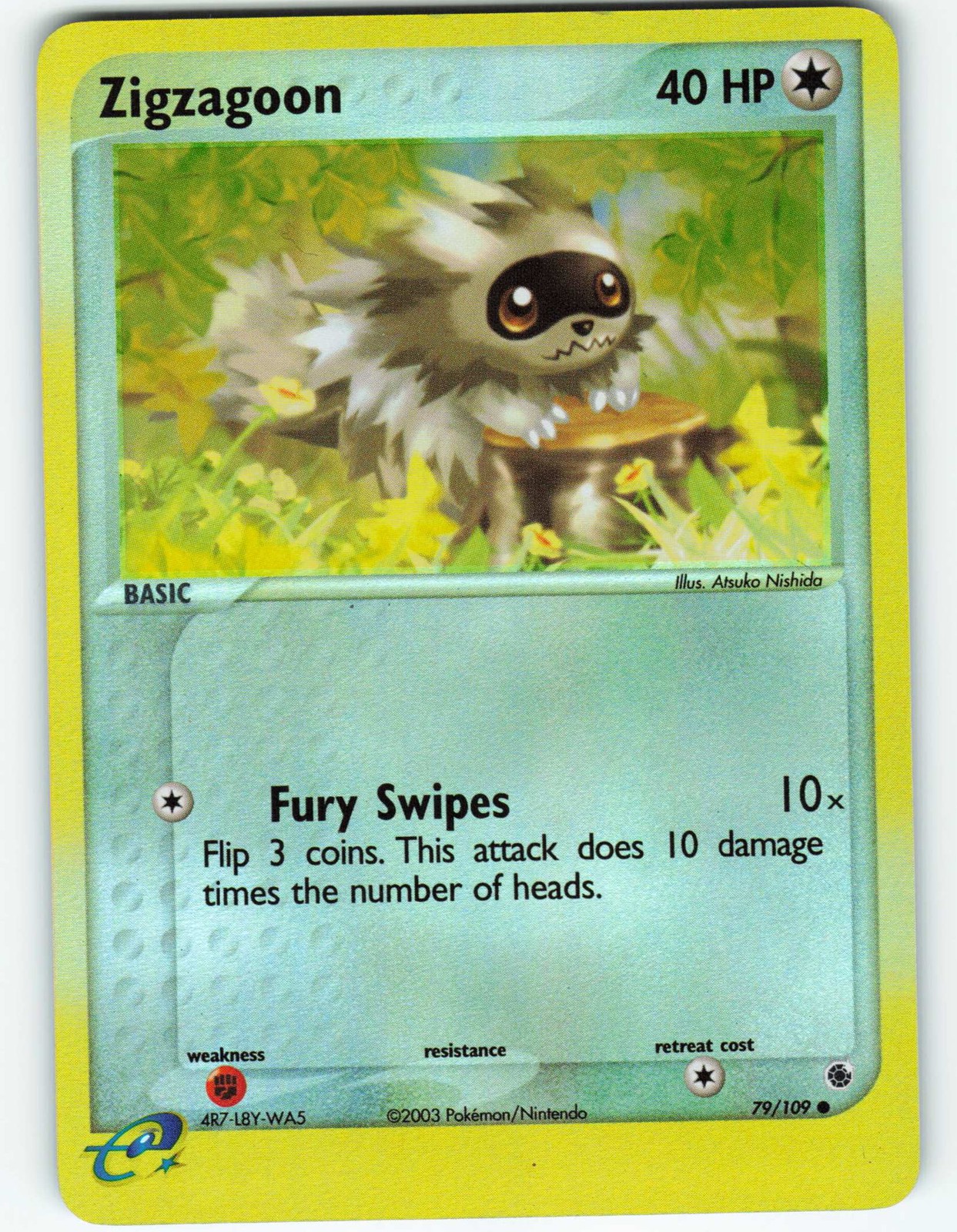 Zigzagoon - Reverse Holo - 79/109 Ruby & Sapphire - Pokémon TCG - 2003
