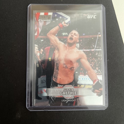 2026 Topps UFC Stadium Club Chrome Justin Gaethje Silver