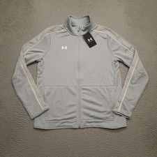 Under Armour Command Warm Up Full Zip Jacket Women  s Small Grey 1383272 011