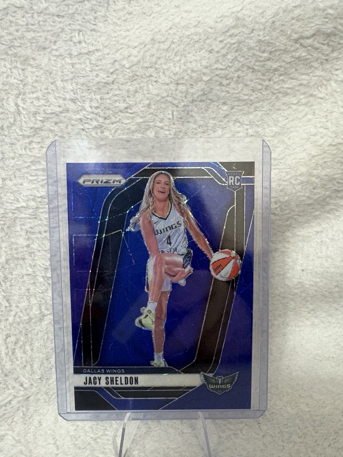 2024 Panini Prizm WNBA - Jacy Sheldon #141 Blue Velocity Prizm (RC)