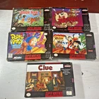 Super Nintendo SNES Games Lot of 5