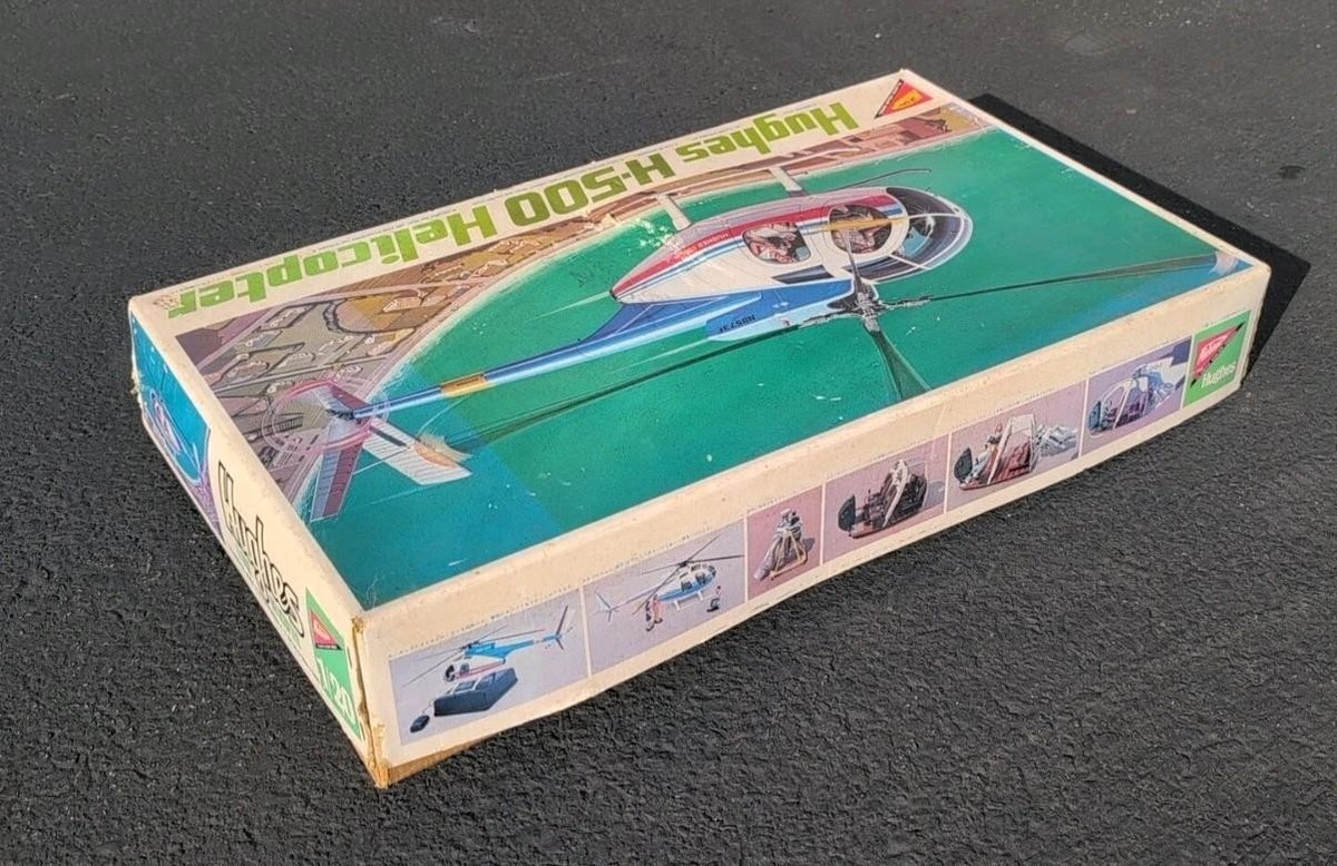 Nichimo Hughes H-500 Helicopter 1/20 Scale Plastic Model Kit | eBay
