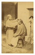 Hankou China Street Barber Standard Postcard