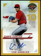 2025 Panini Prospect Edition #194 Chris Cortez Holo Ticket Auto - Gold #/10