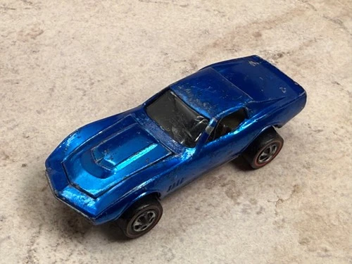Original Hot Wheels Redline - Early Blue- US Custom Corvette!! - Free Shipping!!