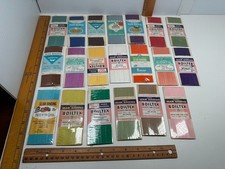 Vtg Seam Binding 60 Total Yds 20 Packs Color Sewing Trim Boiltex Wright Ephemera