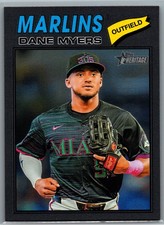 2026 Topps Heritage #75 Dane Myers Dark Gray - Miami Marlins