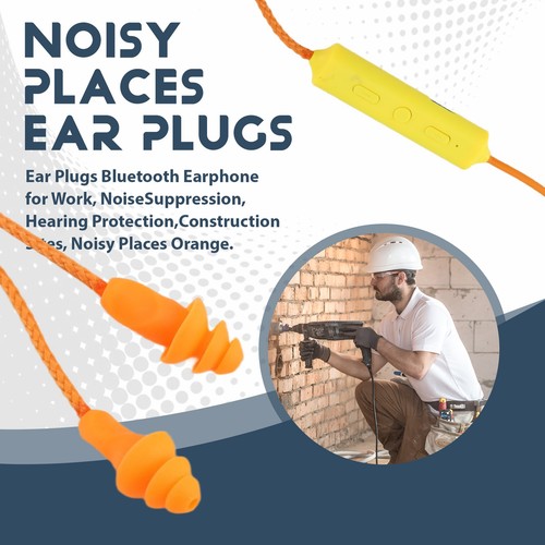 Tapones para los oídos Auriculares Bluetooth para el trabajo, cancelación de ruido, audición6673 - Imagen 3 de 7
