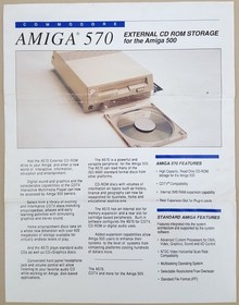 A570 External CDROM Drive / RAM Expansion for Commodore Amiga 500 CDTV - ASIS!