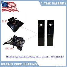NEW Mini Skid Steer Brush Cutter Cutting Blades for AGT M-RC72/12EX-RC 2pcs AGT