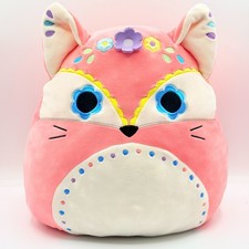 Squishmallow Feodor the Fox Sugar Skull Dia De Los Muertos Special Ed Plush