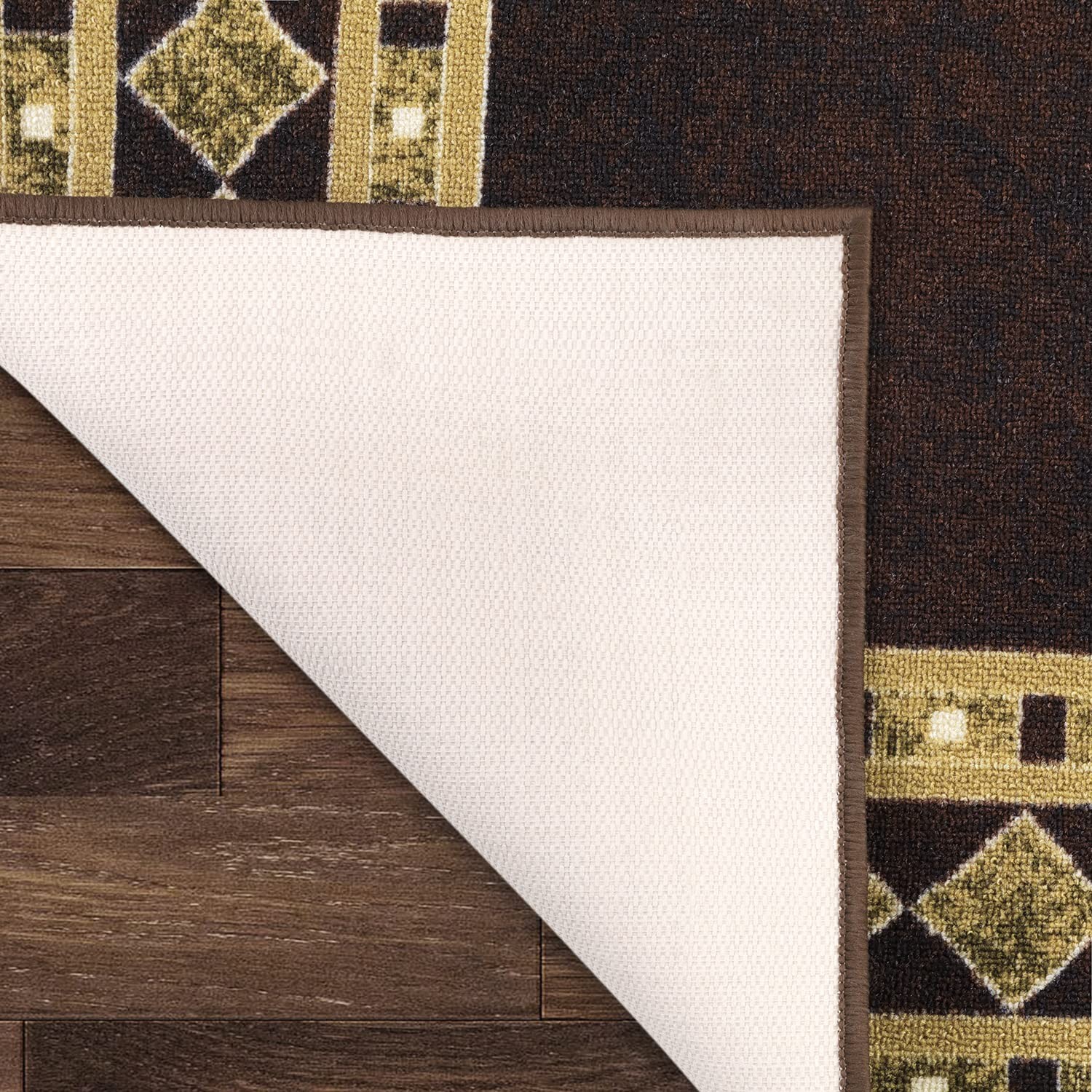 Antep Rugs Alfombras Modern Bordered 5x7 Area Rug Brown Beige 5' x 7 ...